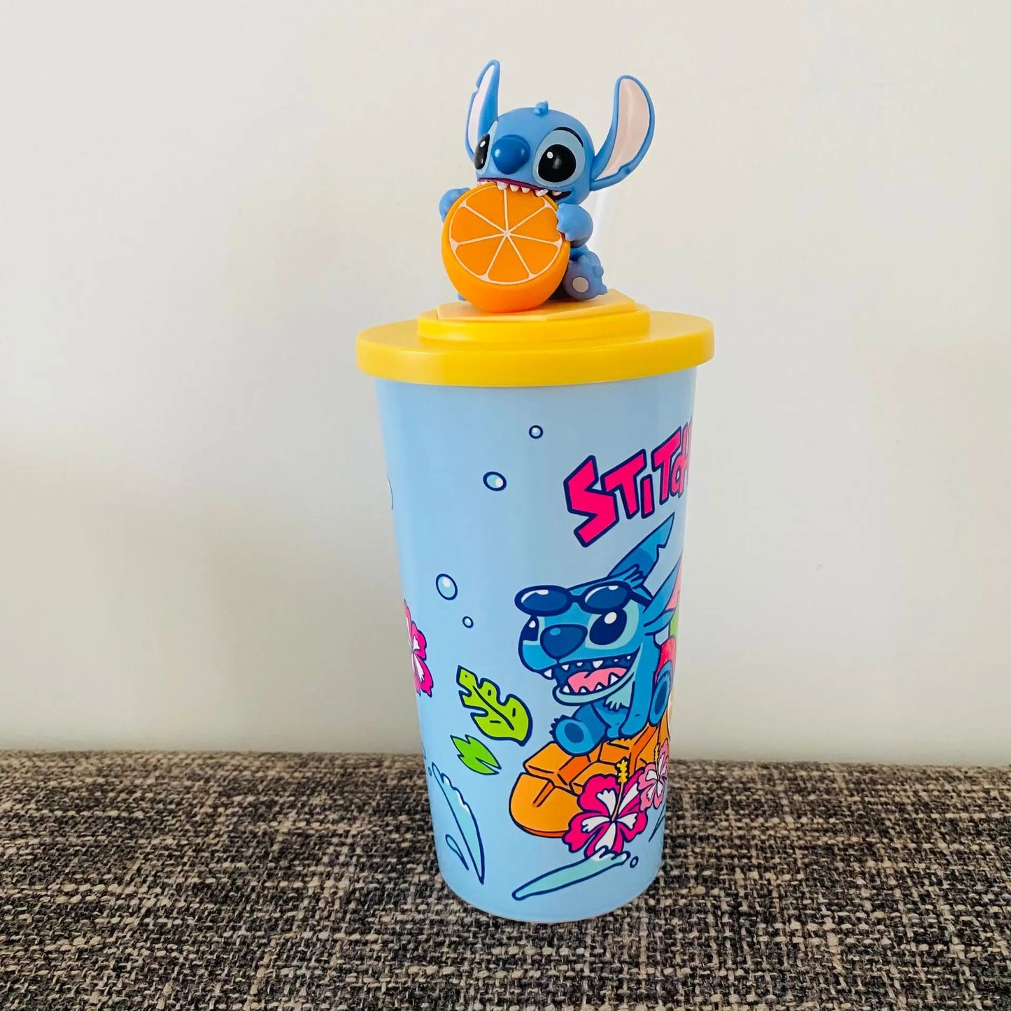 Lilo & Stitch Movie Stitch Cup Tumbler Popcorn Bucket Exclusive Cinema Collectible Decoration Model Christmas Fans Toys Gifts