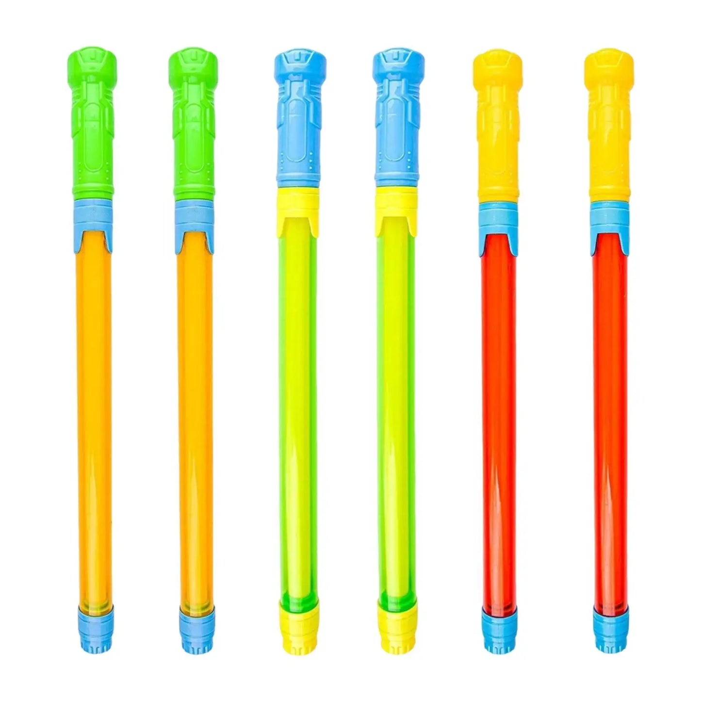 6Pcs Water Squirt Toy Pull Out Design Squirt Gun Kids Adults Water Game Fighting Toys for Backyard Summer Pool Beach