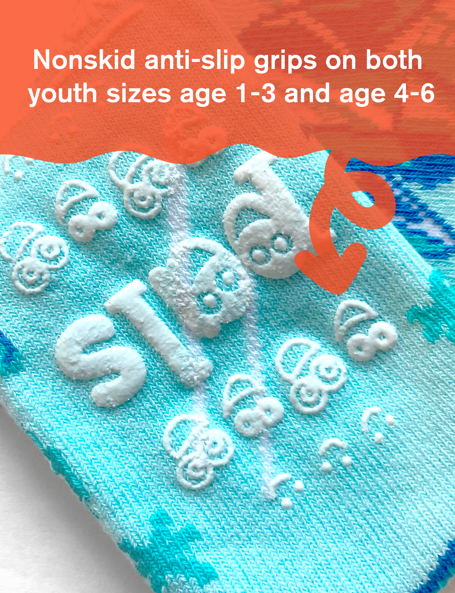 KIDS BURNIE & ICEY NO SLIP SOCKS-3