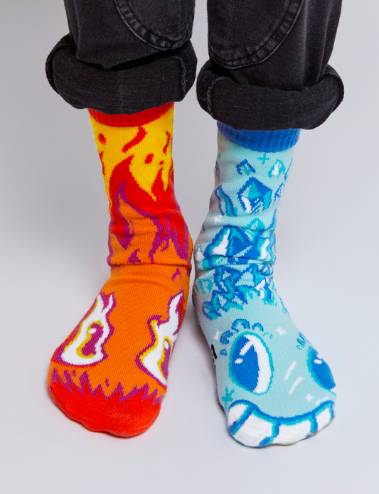 KIDS BURNIE & ICEY NO SLIP SOCKS-0