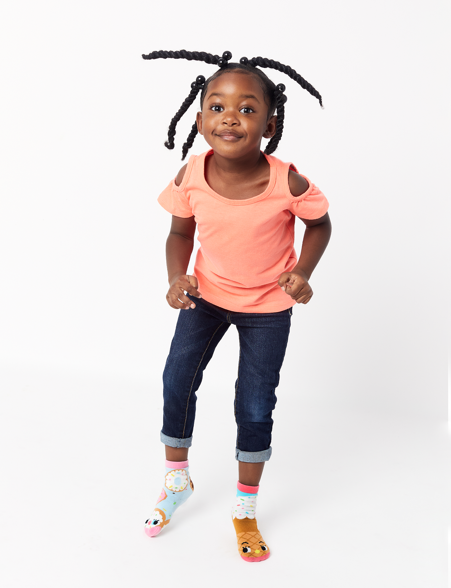 KIDS DONUT & ICE CREAM NO SLIP SOCKS-2