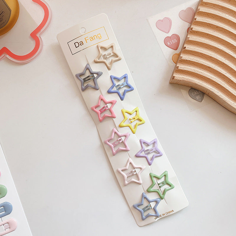 Enchanting Colorful Collection: Dreamy Hair Clip Accessories In A Magical Color Palette Sets For Babies-6