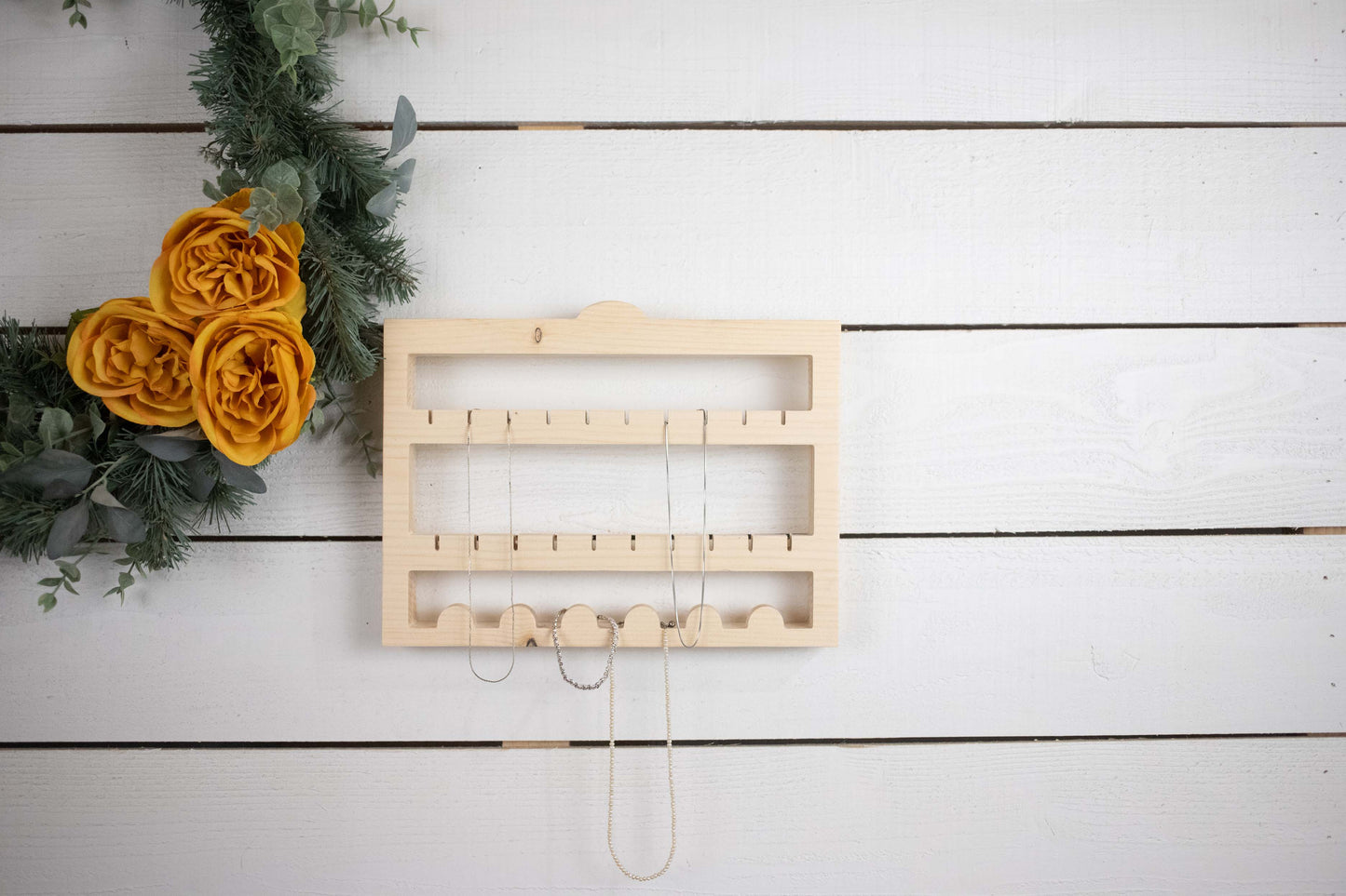 Jewelry Storage, Wall Mounted Necklace Holder, Hanging Jewelry Display-1