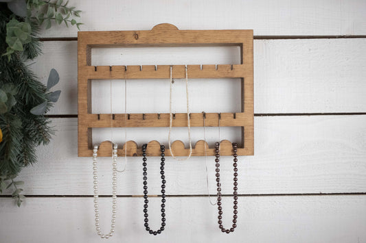 Jewelry Storage, Wall Mounted Necklace Holder, Hanging Jewelry Display-0