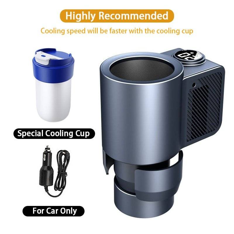 Car Heating Cooling Cup for Coffee Holder Smart 2 in 1  Travel Mini Car Refrigerator-1