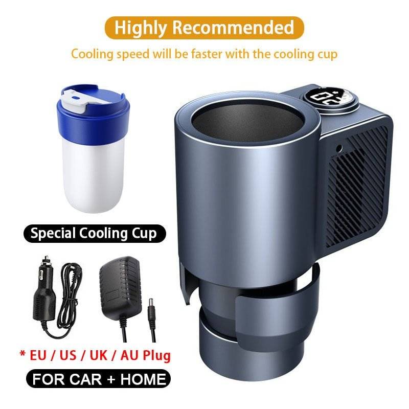 Car Heating Cooling Cup for Coffee Holder Smart 2 in 1  Travel Mini Car Refrigerator-2