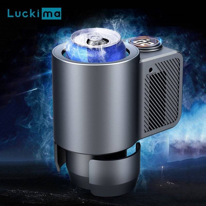 Car Heating Cooling Cup for Coffee Holder Smart 2 in 1  Travel Mini Car Refrigerator-0